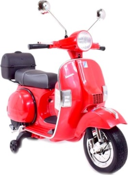 СКУТЕР VESPA ДВУХКОЛЕСНЫЙ МОТОР АККУМУЛЯТОР 12 В 2x45 Вт