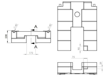Резервуар для грязной воды Ducato Boxer 75л Новая улучшенная модель Aplast