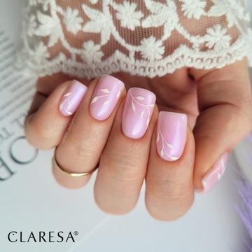 CLARESA BASE POWER 13 БЕСКИСЛОТНАЯ ГИБРИДНАЯ БАЗА С БЛЕСКОМ ДЛЯ ГУБ СИЯНИЕ НОГТЕЙ