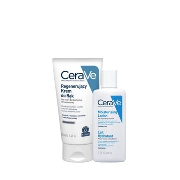 CERAVE regenerujący KREM do rąk skóra sucha 50ml + EMULSJA nawilżająca 88ml