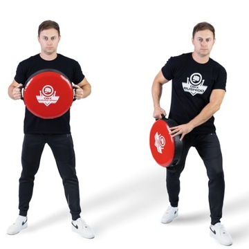 TARCZA TRENINGOWA OKRĄGŁA LEKKA 40x12CM BOKS MMA MUAY THAI DBX BUSHIDO