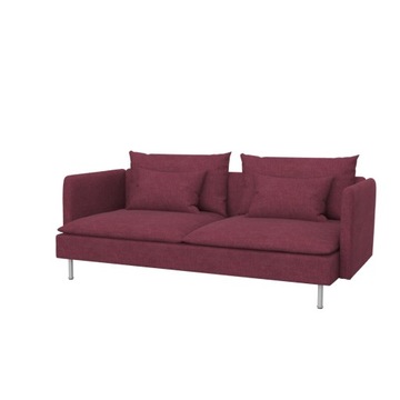 SÖDERHAMN Pokrycie sofy 3os, Softi Cherry