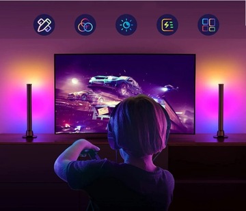 2 x световая панель, лампа, ТВ-монитор, окружающее освещение FRGB, TUYA WiFi