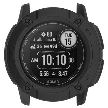 ЗАЩИТНЫЙ ЧЕХОЛ ДЛЯ GARMIN INSTINCT 2X МАТОВЫЙ ЧЕРНЫЙ КРЫШКА КОРПУСА