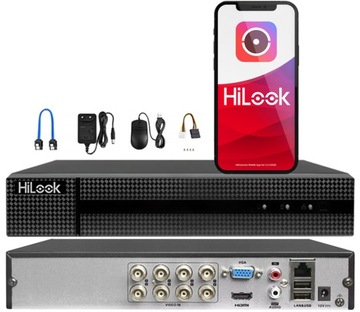 Гибридный рекордер 8 Мпикс, 8 каналов, приложение для обнаружения Hilook