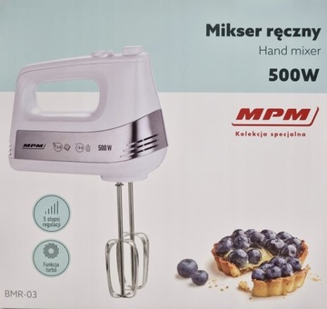 Mikser ręczny MPM BMR-03 500 W biały
