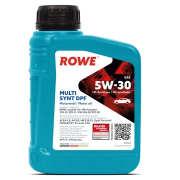 HIGHTEC MULTI SYNT DPF OIL 5W-30 1л ROWE