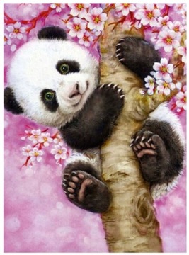 MOZAIKA DIAMENTOWA HAFT DIAMENTOWY 5D PANDA