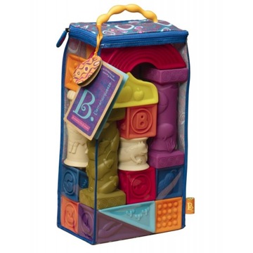 Мягкие кубики Elemenosqueeze B.Toys, большой набор