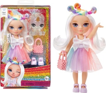 Lalka Rainbow High Littles Opal Raine + Zwierzątko Jednorożec MGA