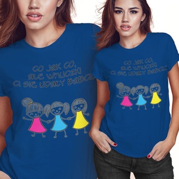 KOSZULKA T-SHIRT DZIEŃ BABCI 2XL WNUCZKI CI SIĘ UDAŁY BABCIU PREZENT JAKOŚĆ
