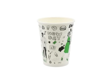 КОФЕЙНЫЕ БУМАЖНЫЕ КРУЖКИ ND 250МЛ + КРЫШКИ 100 ШТ (для перепродажи)