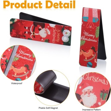 30 МАГНИТНЫХ РОЖДЕСТВЕНСКИХ ЗАКЛАДОК, МАГНИТЫ, КНИГИ, РОЖДЕСТВЕНСКИЕ ЗАКЛАДКИ