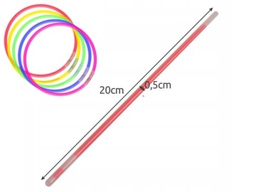 СВЕТЯЩИЕСЯ ФЛУОРЕСЦЕНТНЫЕ БРАСЛЕТЫ ХИМИЧЕСКИЕ СВЕТОВЫЕ ЛЕНТЫ 100 ЛЕНТ