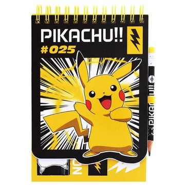 POKEMON notes 80karteczek + ołówek z gumką PIKACHU