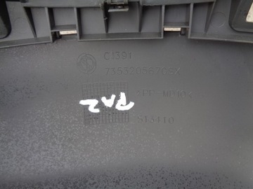 DESKA KONZOLA KOKPIT FIAT PANDA 2 II 2007-2012R. TMAVĚ ŠEDÁ EVROPA