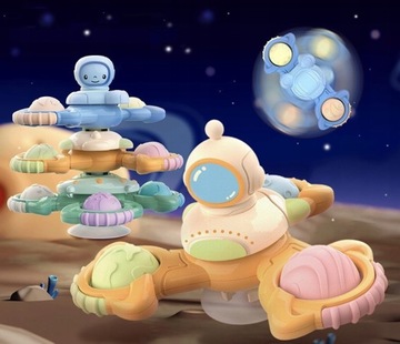 СПИННЕР С СЕНСОРНОЙ ПРИСОСКОЙ ПОДАРОЧНАЯ ПОГРЕМКА ДЛЯ ВАННЫ 3 ШТ.