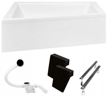 Wanna lewa BESCO INTIMA DUO 170X125+OB+ZAGŁÓ SYFON