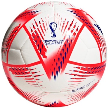 Piłka nożna Adidas Al Rihla Club biało-czerwona r. 5