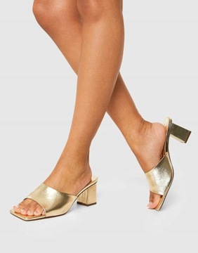Boohoo hud OBCAS METALICZNE KLAPKI 40 XXJ