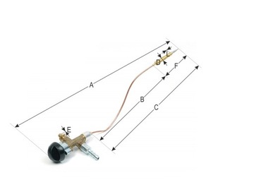 ZAWÓR DO TABORETÓW GAZOWYCH AF014P