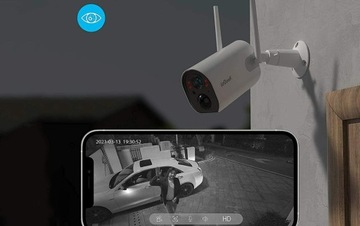 Уличная камера Wi-Fi IP-камеры 2K 3MPx 4x Zoom Аккумулятор 15000 мАч
