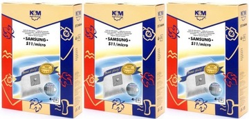 WORKI FLIZELINOWE K&M S11 MICRO DO ODKURZACZA SAMSUNG ELDOM 12SZT