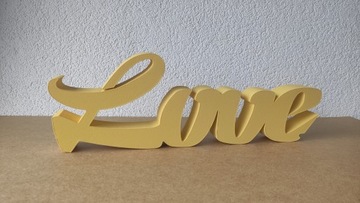 любовная надпись 3D буквы связаны