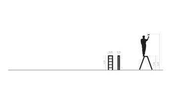 Лестница двусторонняя, 6 ступенек, алюминий, 125 кг.