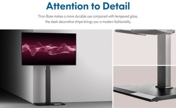 ПОДСТАВКА ДЛЯ ТЕЛЕВИЗОРА 32–55 ДЮЙМОВ, РЕГУЛИРУЕМАЯ ВЫСОТА