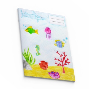 ZESZYT Z POWIĘKSZONĄ KRATKĄ – 16 KARTEK ocean