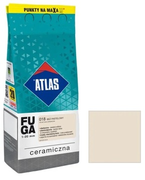 ATLAS FUGA CERAMICZNA 018 BEŻ PASTELOWY 2KG