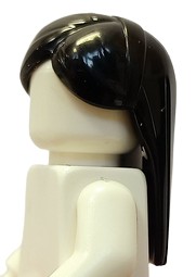 LEGO Fryzura Włosy Długie Czarne 36994