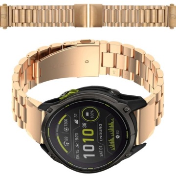 Kovový řemínek na hodinky Bizon, QuickFit 26 mm pro chytré hodinky, ocelový