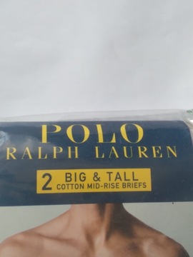 POLO RALPH LAUREN SLIPY MĘSKIE W 46 2 PAK BIAŁE