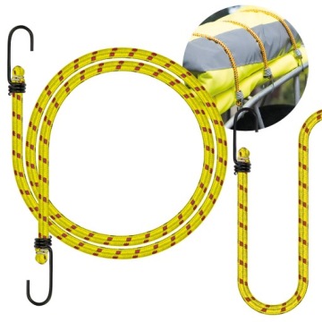 3x РЕЗИНОВЫЕ ТРОСЫ, РЕМНИ ДЛЯ КРЕПЛЕНИЯ БАГАЖНЫХ ТЕНЗОВ, КРЮК, 110 СМ, КОМПЛЕКТ