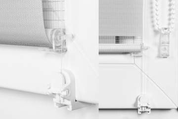 Рулонная штора «день/ночь» на заказ с натяжителем, 52х150 см.