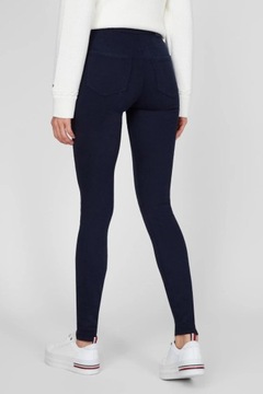 Spodnie damskie TOMMY HILFIGER dopasowane wysoki stan jeansy r. W25 L32