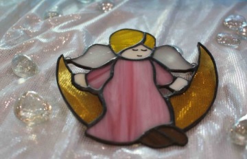 Ангел на Луне подарок ангелу крещение СР