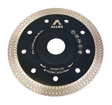 АЛМАЗНЫЙ ДИСК ДЛЯ ГОНЧАРНЫХ РАБОТЫ 115Х1,2Х10Х22,2ММ ALLBE