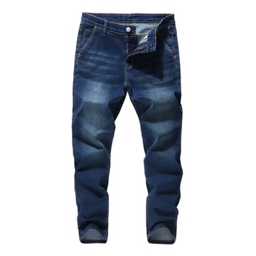 2023 New Men's Brand Jeans Loose Straight Elastic