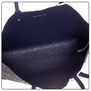 TOMMY HILFIGER TOREBKA DAMSKA TOTE MONO GRANATOWA