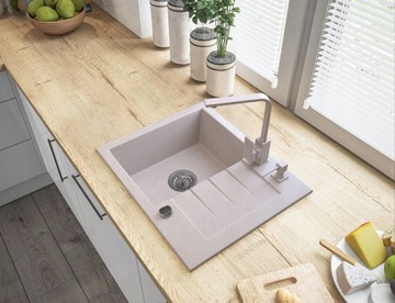 БЕЖЕВЫЙ ДОЗАТОР ЖИДКОГО МЫЛА ДЛЯ КВАДРАТНОЙ МОЙКИ