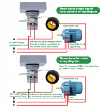 Мини-монитор питания 6-в-1, вольтметр и амперметр с ЖК-дисплеем HD
