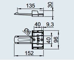 КЛИН с клиньями держателями прицепа для эвакуатора АЛ-КО