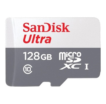 SanDisk Ultra microSDXC 128GB 100MB/s Class 10 UHS-I nowe opakowanie