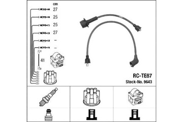 SADA PŘÍVODŮ ZAPALOVACÍ TOYOTA COROLLA HIACE