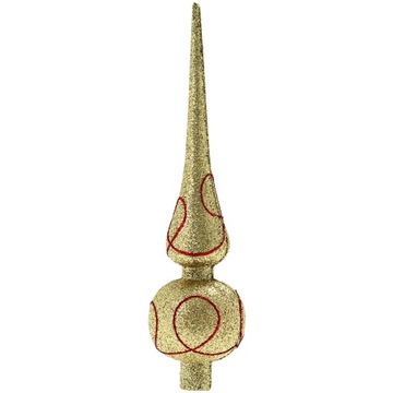 Czubek na choinkę szpic 19 cm - Złoty