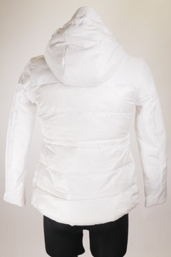 WOOLRICH Women's White Padded Hooded Puffer Down Parka Jacket Size S RRP €1