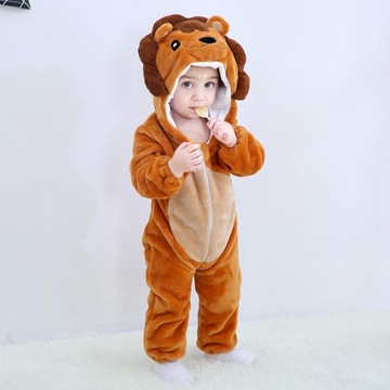 Piżama Onesies Kigurumi Baby Cute Tiger Stitch Car